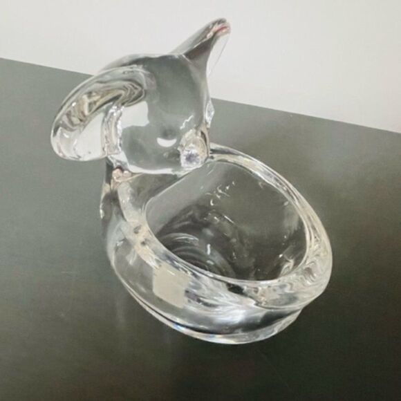 VTG Japan Sasaki Crystal Koala Bear Trinket Dish Candy Bowl Paperweight Figurine - Picture 4 of 8